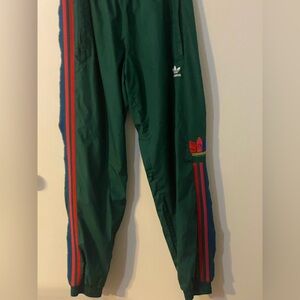 ADIDAS Originals 3D Trefoil 3-Stripes Track Pants Green Small